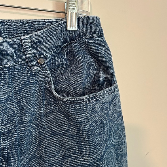 Ragged Priest Paisley Print Jeans Size 32 - Picture 2 of 8